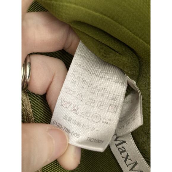 MaxMara Olive Green Blazer and Pants Set - Picture 6 of 15